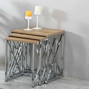 Set Măsuțe Nikelate ALFA