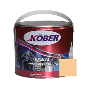 Vopsea email alchidic Kober Ideea bej 2.5L pentru interior și exterior