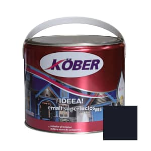 Vopsea email alchidic Kober Ideea gri antracit 2.5L lucioasa pentru interior si exterior