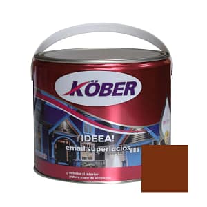 Vopsea email alchidic Kober Ideea maro RAL 8023 brun orange 2.5L pentru interior și exterior