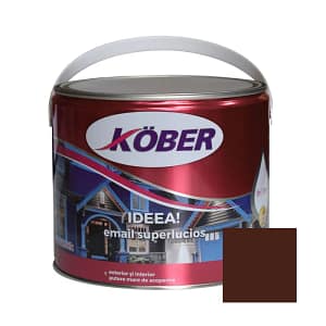 Vopsea email alchidic Kober Ideea maro deschis 2.5L pentru lemn si metal interior exterior lucios